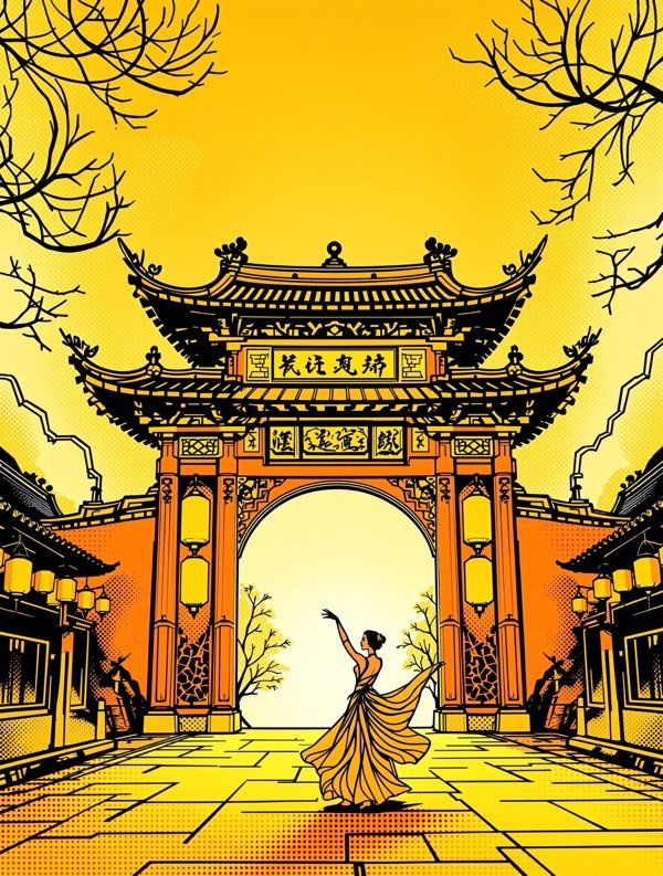 抖袖长安 - 古风绘卷漫画封面